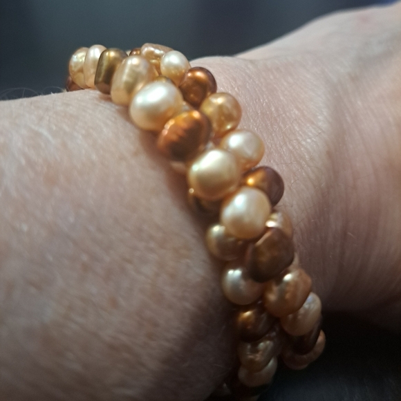 Elegant Pearl Beaded Wrap Around Bracelet - Picture 3 of 6